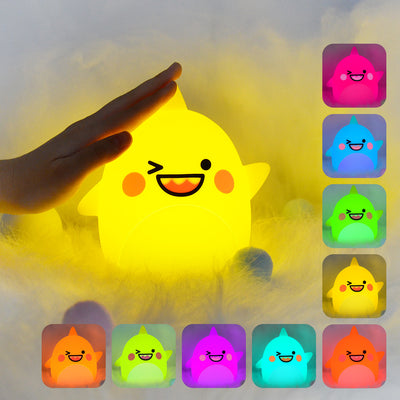 Cute Shark Silicone Light Color Changing