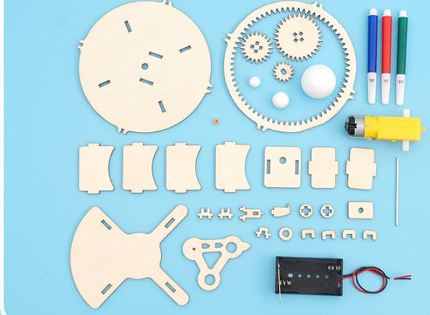 Wood Solar System Model Kids Toys