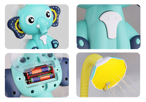 Electric Baby Water Game Toy Elephant Model