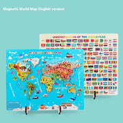 Wooden Magnetic Map Puzzle Toy