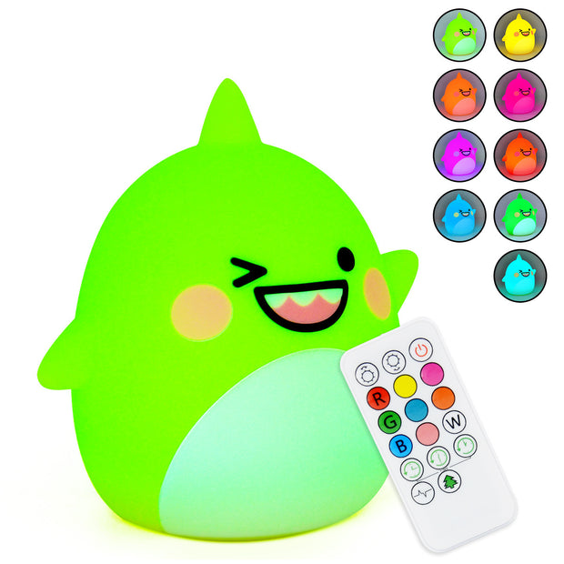 Cute Shark Silicone Light Color Changing