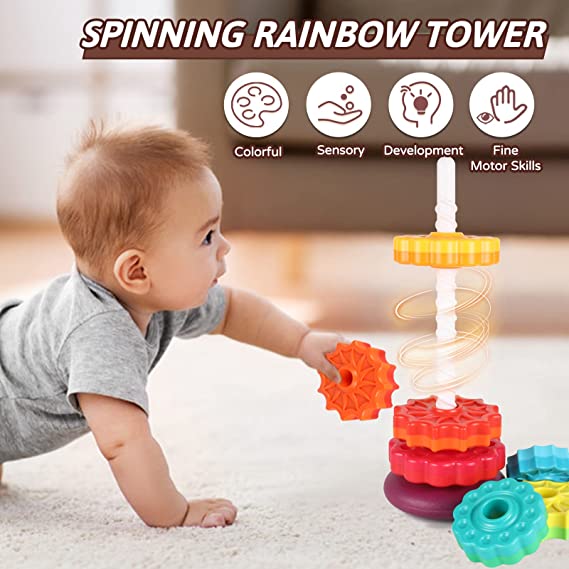 Large Rainbow Revolving Tower